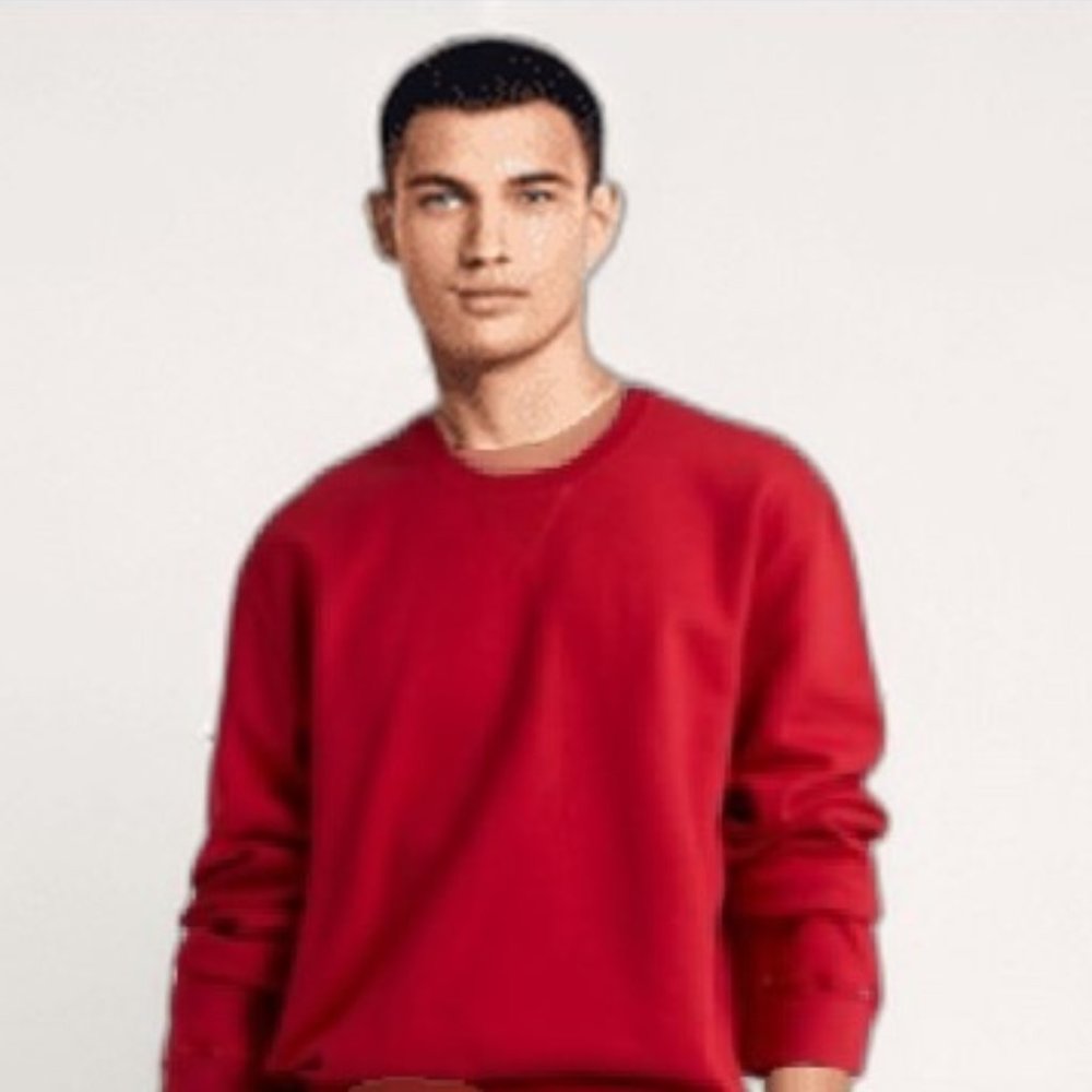 Valentino Rockstud Embellished Red Sweatshirt - Picture 1 of 9